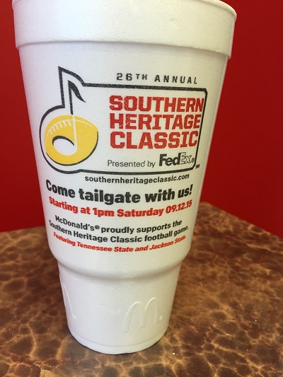 Southern Heritage Classic McDonaldâ€™s Commemorative Cup